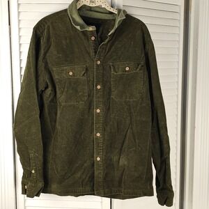 Native Youth Mens‎ Corduroy Button Down Shirt Jacket Shacket Medium
